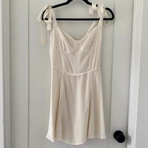 Reformation Niara Dress Ivory Size 8